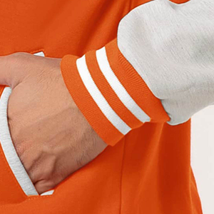 Nouvelle arrivée : veste de baseball pour homme, haute qualité, en polaire, personnalisable avec un design sur mesure. - Product Image 5