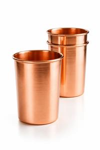 Verre à Moscow Mule en acier inoxydable plaqué cuivre, écologique, portable, avec paille métallique, isolé, pour cocktails, bière, café, boissons glacées - Product Image 4