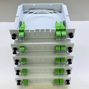 สายเคเบิลใยแก้วนำแสงประสิทธิภาพสูง G657A1กล่องแยกสายไฟเบอร์ออปติก1X2 sc/apc ปลั๊กอิน4.5dB การสูญเสียการแทรก55dB การสูญเสียผลตอบแทน - Product Image 2