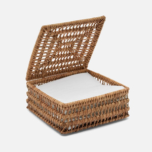<b>Cheap</b> price eco friendly rattan napkin holder handmade napkins <b>box</b> for dinning table decoration - Product Image 1