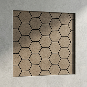 Carreaux de mur de dosseret en porcelaine mosaïque noire antique Dernier motif Diamant Carré Hexagonal Forme ronde Splashback - Product Image 5