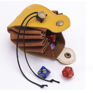 Bolsa de Cuero Hecha a Mano con Cordón para Guardar Dados, Estilo Clásico, para Juegos de Mesa DND, Portamonedas y Artículos Pequeños - Product Image 4