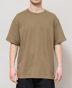 T-shirts Homme 100% Coton Coupe Droite Épaules Tombantes avec Logo Avant Respirants Prix Bas 220g – Collection 2026 Vente en Gros - Product Image 1