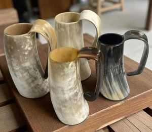 Mug à boire en corne de buffle Viking avec motif gravé, écologique, fait main, haute qualité - Product Image 3