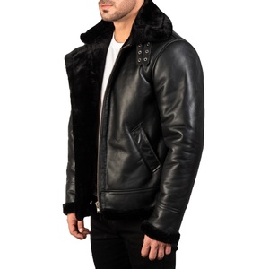 Veste en cuir personnalisée pour hommes, à bas prix mais bouton attraction, tendance, nouvelle collection - Product Image 1