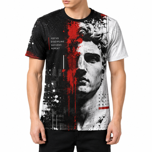 เสื้อยืดซับลิเมชั่นคุณภาพสูง ทรงเข้ารูป ยูนิเซ็กซ์ พิมพ์ลายตามสั่ง ระบายอากาศได้ดี เป็นมิตรกับสิ่งแวดล้อม ป้องกันการเป็นขุย แห้งเร็ว แขนสั้น - Product Image 1