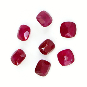 Rubis naturel de Bangkok calibré 3 mm taille coussin, pierre précieuse de rubis naturel à facettes pour la fabrication de bijoux, prête à l'emploi - Product Image 4