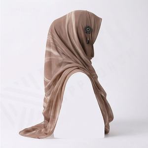 Pañuelo Cuadrado de Seda Chifón para Mujer, 90x90 cm, Suave, Transpirable, de Primera Calidad, Elegante y Estiloso, Hijab Musulmán - Product Image 3