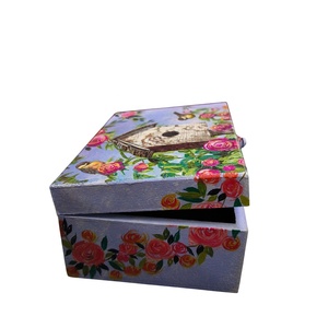 Boîte de rangement pliable personnalisée en MDF poli avec logo imprimé, pour vêtements et jouets, avec couvercle, pour table, vente en gros - Product Image 3