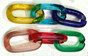 Handmade Resin Link Chain, Colorful Decorative Resin Chain for Home Decor, <b>Wall</b> Hanging, Table <b>Decoration</b> and Creative Interior - Product Image 4