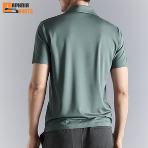 ผู้ผลิตเสื้อยืดแบบกำหนดเอง ผ้าฝ้าย 100% ทอแจ็คการ์ด เนื้อผ้าทึบ ไม่ยับ สำหรับเสื้อเชิ้ตผู้ชาย สไตล์วินเทจ ลำลอง แขนสั้น - Product Image 3