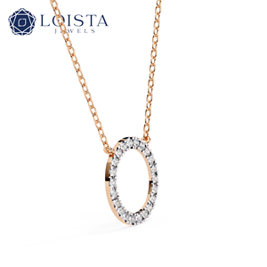 Collier pendentif en or blanc rhodié de luxe avec diamant clair cultivé en laboratoire, cadeau de mariage ou de fiançailles pour femme - Product Image 3