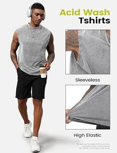 Débardeurs Homme Personnalisés à Logo Brodé Respirants Coupe Musclée Unie Sans Manches pour Entraînement en Mélange Polyester/Coton – Prix Usine - Product Image 3
