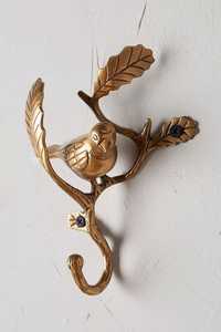Antique <b>Gold</b> Metal <b>Wall</b> <b>Hooks</b> Set Starfish Seahorse Lobster Animal Pattern Vintage Style For Clothing Storage - Product Image 5