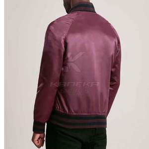 Men's Eco-Friendly Breathable Silk Jackets Soft Lightweight Outerwear <b>Covered</b> <b>Button</b> Closure Stand Front for Modern Fashion - Product Image 6