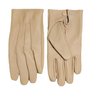 Gants de soirée en cuir véritable 100 % authentique de haute qualité, compatibles écran tactile, écologiques, avec détection par aiguille, longueur poignet, pour hommes et femmes - Product Image 3