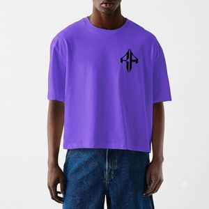 Camiseta Extra Grande de Primera Calidad para Hombre, 100% Algodón, con Logotipo Personalizado Serigrafiado, Color Azul Marino, de Secado Rápido y Cuello Redondo - Product Image 4