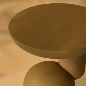 Mesa Consola Minimalista con Base de Pedestal, Mueble Moderno para Sala de Estar, Diseño Estable, 56 cm de Altura, Selección del Personal - Product Image 4