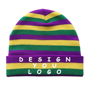 100 Percent Cotton Jacquard Beanie Hat Multi Color Lightweight Knit <b>Cap</b> Comfortable Soft Warm <b>Winter</b> Embroidery Unisex <b>Cap</b> - Product Image 2