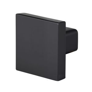 Set Moderno di 10 Maniglie Quadrate per Mobili in Lega di Zinco Nera da 1,18 Pollici, per Cucina e Cassettiere, con Eleganti Tiranti - Product Image 4