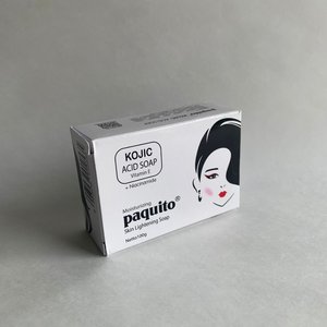 Paquito 100 gr barre de savon acide kojique OEM/ODM acide kojique d'origine, dissolvant de taches noires avec huile de noix de coco et d'arbre à thé 100g x 3 barres - Product Image 2
