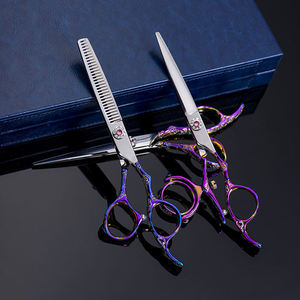 Ciseaux de coiffure 6'' en acier inoxydable JP, ensemble de ciseaux de barbier professionnels pour la coupe de cheveux, avec sac inclus - Product Image 5