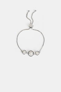 Bracelet chaîne minimaliste en argent sterling 925 avec perle d'eau douce sertie pour femme, à porter au quotidien - Product Image 2