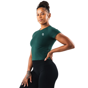 Camiseta Deportiva para Mujer, Manga Corta, Ajuste Elástico, Tela Suave y Ligera, Ropa Deportiva Informal para el Día a Día, Ropa de Gimnasio - Product Image 3