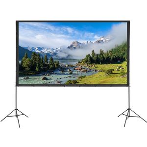 Écran de projection de cinéma en plein air 120 pouces 16:9 4K 1080 HD avec support, écran de projection 1080 HD sans plis, pliable - Product Image 2
