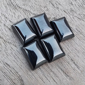 Hematita de Calidad AAA+ en Forma Rectangular con Base Plana y Calibrada para Joyería - Product Image 1