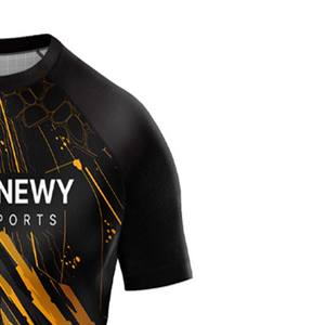 Tenue d'arts martiaux respirante à manches courtes avec logo personnalisé pour MMA, Grappling, Rush Guard, Compression Gi et No Gi - Product Image 6