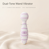 Vibromasseur Baguette à Double Tonalité et Motif Ondulé, 100% Silicone Liquide Ultra Doux, Courbé, Masseur Personnel BlueRabbit, Vente en Gros ODM OEM