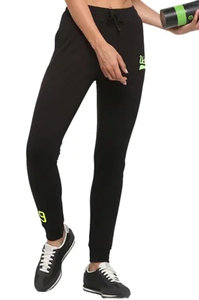 Black Sweatpants With Neon Green 19 Print Elastic Waist Drawstring Casual Joggers Autumn Wear - Product Image 4