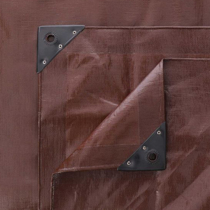 Bâche tissée imperméable marron anti-UV, sur mesure, poids moyen, pour extérieur, en tissu uni - Product Image 6