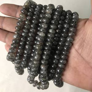 Cuentas Redondas Lisas de Rutilo Negro 100% Naturales, Certificadas por IGI, Grado AAA, de 6mm-14mm, Piedra de Fuego Negra, Gemas Vivaaz Rajasthan - Product Image 5