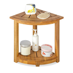 Taburete Esquinero de Madera, Hecho a Mano con Madera Sólida, Ideal para Espacios Pequeños y Habitaciones - Product Image 5