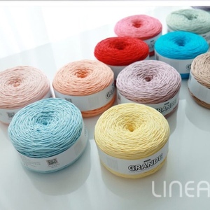 ไหมพรมถักโครเชต์ Linea GRANDE ทำจากฝ้ายหวีอย่างดี น้ำหนัก 300 กรัม สำหรับถักมือ - Product Image 4