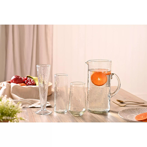 Jarra de Vidrio con Textura Martillada, Elegante y de Primera Calidad, para Servir Bebidas en el Hogar y la Cocina - Product Image 4