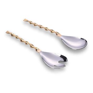 Vintage Style SS304 Mirror Polish <b>Salad</b> <b>Tools</b> Eco-Friendly Home Kitchen Use Food Safe Sustainable Flatware - Product Image 1