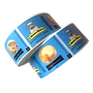 Etiqueta Adhesiva Transparente Personalizada de PP con Logotipo, Estampado en Caliente con Lámina Dorada, Etiqueta de PVC Impermeable para Alimentos, Diseño de Dibujos Animados para Marca Empresarial - Product Image 5