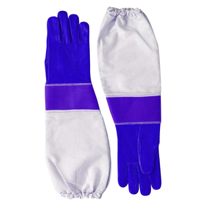 Guantes de Apicultura Personalizados Multicolor, Ventilados, de Manga Larga, de Piel de Oveja y Vacuno, Antideslizantes, Anti-Picaduras, de Algodón - Product Image 6