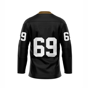 เสื้อฮอกกี้น้ำแข็งผลิตในปากีสถานปี 2026 ขายดี เสื้อฮอกกี้น้ำแข็งสีพื้น รับสั่งทำแบบพิมพ์ลาย Sublimation - Product Image 2