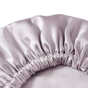 100% Pure Mulberry Silk <b>Bonnet</b> Sleep Cap Adjustable Silk Night Cap Double Layer Hair Wrap Elastic Headwrap for Women - Product Image 4