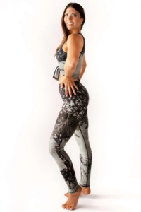 New Design Women's OEM Devine Feminine Printed Yoga <b>Set</b> 2 Piece Flexible Women <b>Set</b> Breathable Sweat Wicking High Waist Leggings - Product Image 6