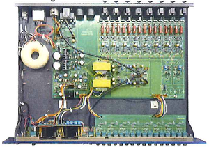 JR Asound ML-802H3 1 Channel Audio Line Mixer Stereo Output Aluminum Tabletop Mount with VU <b>Meters</b> and XLR Connectivity - Product Image 3