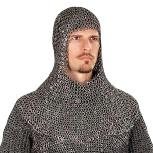 9mm Flat Ring Chainmail Half Hauberk: Handmade <b>Riveted</b> Medieval Armor for Reenactment & Cosplay - Product Image 1