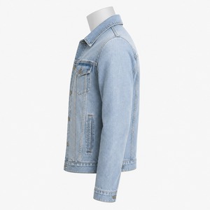 Stylish <b>mens</b> denim <b>jackets</b> with button closures practical pockets and timeless silhouettes for casual wear and contemporary - Product Image 2