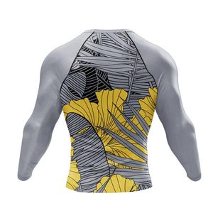 Wholesale Mens Custom Rashguard Long Sleeve <b>Compression</b> Swim Training <b>Shirt</b> Sublimation OEM Sportswear OEM Wholesale - Product Image 3