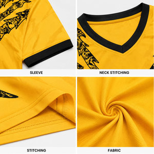 Tenue de football professionnelle personnalisée, kit d'entraînement de football respirant 100% polyester anti-UV, impression personnalisée, vente en gros - Product Image 6