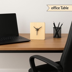 Traditional Craftsmanship Modern Desk <b>Clock</b> with Hourly <b>Chiming</b> Wood Material Elegant Luxury Warm Cozy Trending Viral - Product Image 3